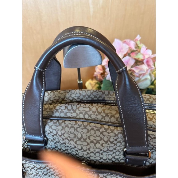 Coach Mini Signature Hudson Computer Laptop Business Briefcase Bag #70058 (pu160 - Picture 4 of 11